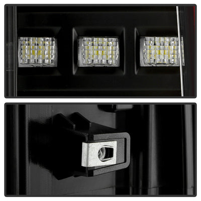 SPYDER 15-22 Chevy Colorado Red Light Bar LED Tail Lights - Black (ALT-YD-CCO15-RBLED-BK) 5089496