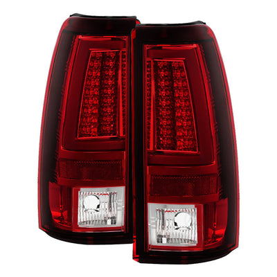 Spyder Chevy Silverado 1500/2500 03-06 Version 2 LED Tail Lights - Red Clear ALT-YD-CS03V2-LED-RC 5081926