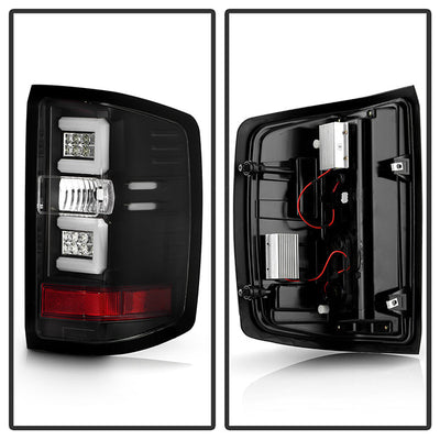 Spyder Chevy 1500 14-16 Light Bar LED Tail Lights Blk ALT-YD-CS14-LBLED-BK 5079985