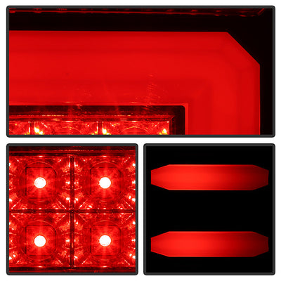 Spyder Chevy 1500 14-16 Light Bar LED Tail Lights Blk ALT-YD-CS14-LBLED-BK 5079985