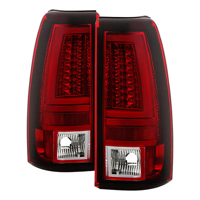 Spyder Chevy Silverado 1500/2500 99-02 Version 2 LED Tail Lights - Red Clear ALT-YD-CS99V2-LED-RC 5081872