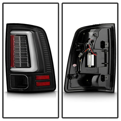 Spyder Dodge Ram 09-18 LED Tail Lights - All Black ALT-YD-DRAM09V2-LED-BKV2 (Incandescent Only) 5085917