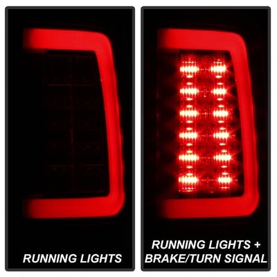 Spyder 09-16 Dodge Ram 1500 Light Bar LED Tail Lights - Black Smoke ALT-YD-DRAM09V2-LED-BSM 5084033