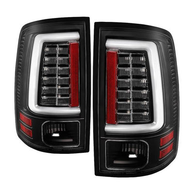 Spyder Dodge Ram 2013-2014 Light Bar LED Tail Lights - All Black ALT-YD-DRAM13V2-LED-BKV2 5085931