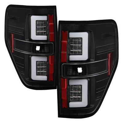 Spyder 09-14 Ford F150 V2 Light Bar LED Tail Lights - Black (ALT-YD-FF15009V2-LBLED-BK) 5084200