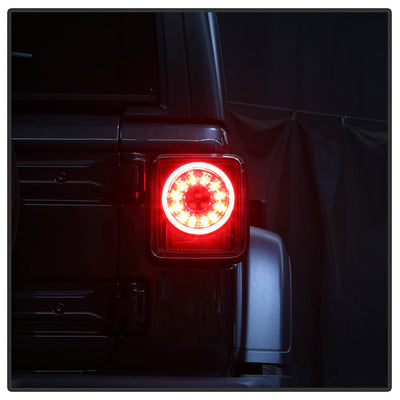 Spyder 19-20 Jeep Wrangler - Full LED Tail Lights - Seq Turn Signal - Black ALT-YD-JW19-SEQ-BK 5086174