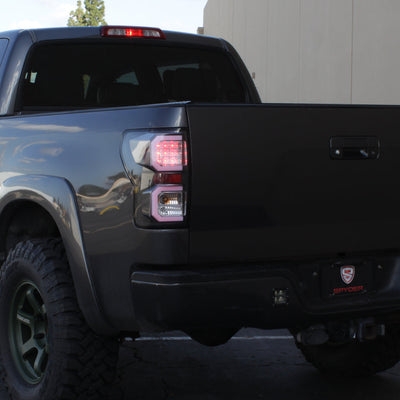 Spyder 07-13 Toyota Tundra V2 Light Bar LED Tail Lights - Black ALT-YD-TTU07V2-LB-BK 5085368