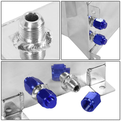 2.5 Gallon Aluminum Fuel Cell Gas Tank with Level Sender - Polished