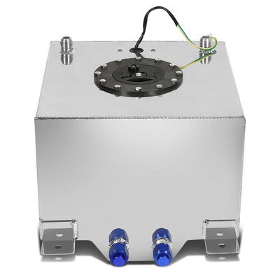 5 Gallon Aluminum Fuel Cell Gas Tank with Level Sender - Polished