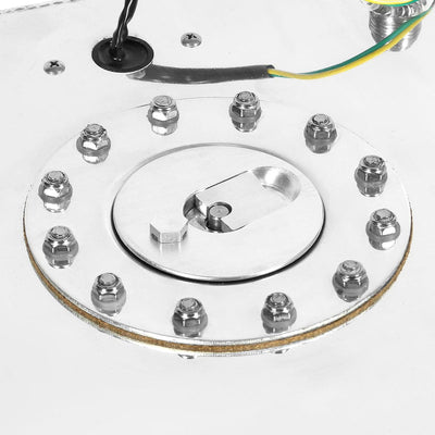 8 Gallon Aluminum Fuel Cell Gas Tank with Level Sender - Polished