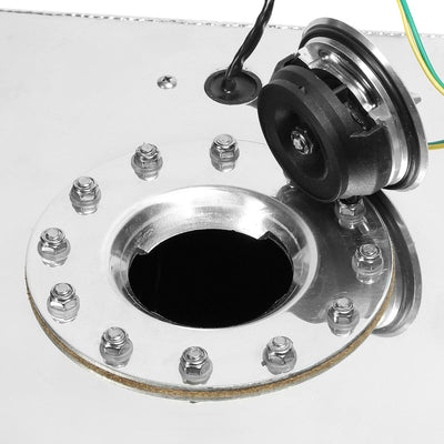 10 Gallon Aluminum Fuel Cell Gas Tank with Level Sender - Polished