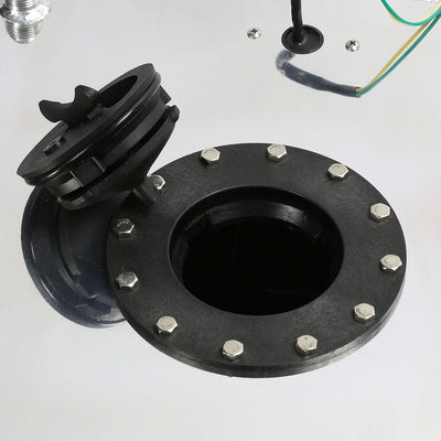 15.5 Gallon Aluminum Fuel Cell Gas Tank with Level Sender - Polished