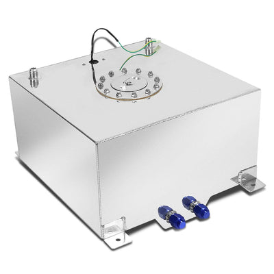 15.5 Gallon Aluminum Fuel Cell Gas Tank with Level Sender - Polished