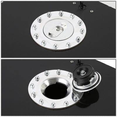 15 Gallon Aluminum Fuel Cell Gas Tank with Level Sender - Polished