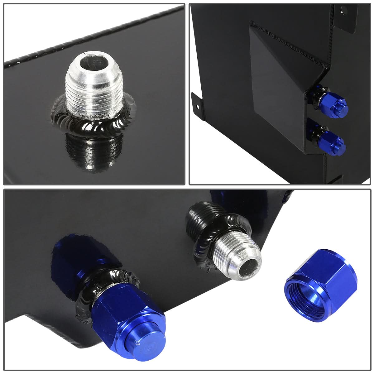 15 Gallon Aluminum Fuel Cell Gas Tank with Level Sender - Polished