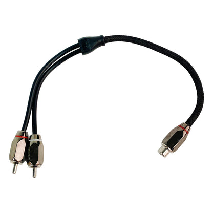 Audio Legion ALY-FMM | 1 ft RCA Adapter Cable - 1 Female to 2 Male