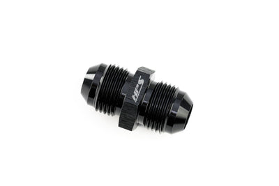 HPS Performance Products AN Male to Male Union Adapter, Aluminum, Black