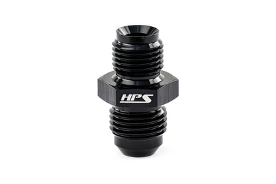 HPS Performance Products AN Male to Inverted Flare Male Power Steering Adapter, Aluminum, Black