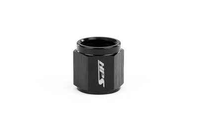 HPS Performance Products Hard Line AN Tube Nut, Aluminum, Black