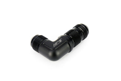 HPS Performance Products AN Male to Male Bulkhead Adapter, Aluminum, Black