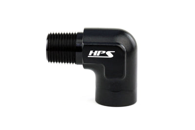 HPS Performance Products NPT Male To NPT Female Adapter, Aluminum, Black