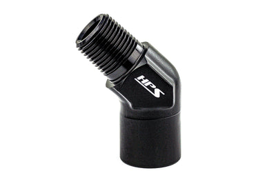 HPS Performance Products NPT Male To NPT Female Adapter, Aluminum, Black