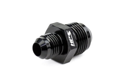 HPS Performance Products AN Male To Male Reducer Union Coupler Adapter, Aluminum, Black