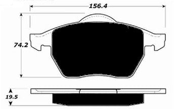 Porterfield Brake Pads for 2004 AUDI TT Quattro - 180HP 1.8L