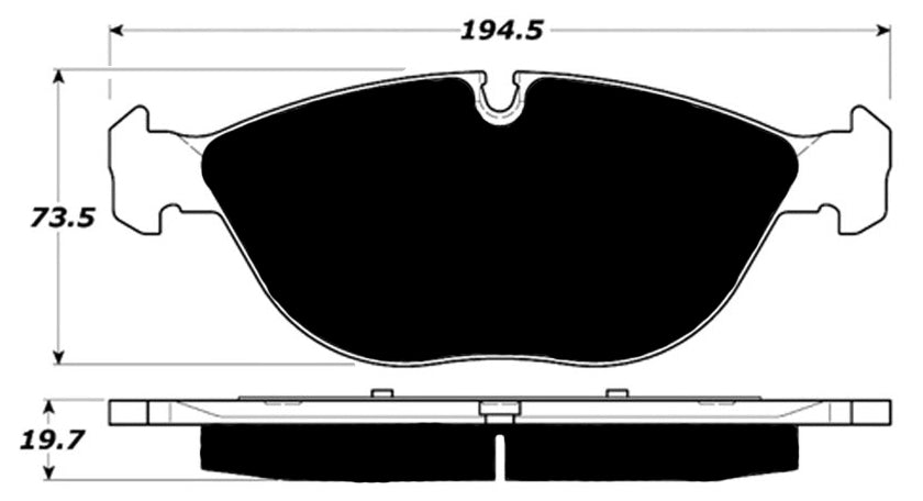 Porterfield Brake Pads for 2002 MERCEDES-BENZ CLK55 AMG