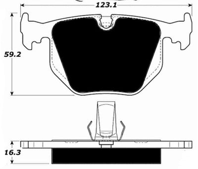 Porterfield Brake Pads for 2007 BMW 330 Series E46