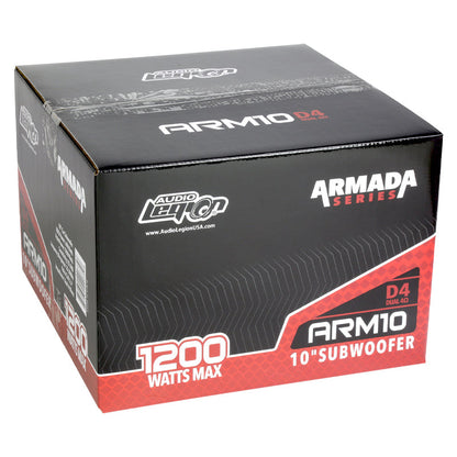 Audio Legion Armada Series 10 | 10" 1,200 Watt Max Car Subwoofer