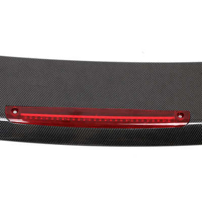 Universal JDM GT Style Carbon Fiber Print Trunk Spoiler ABS w/ Light