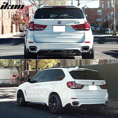 2014-2018 BMW F15 X5 MP Style Painted ABS Rear Roof Spoiler Wing