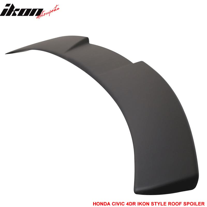 Fits 16-21 Civic 10th Gen Sedan OE Trunk Spoiler IKON Roof Spoiler ABS