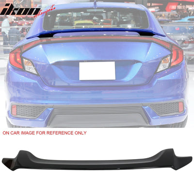 2016-2020 Honda Civic OE #NH731P Crystal Black Pearl Trunk Spoiler ABS