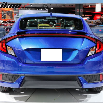 2016-2020 Honda Civic OE #B507P Arctic Blue Pearl Trunk Spoiler ABS