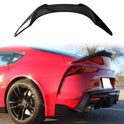 2020-2025 Toyota GR Supra Trunk Spoiler V Style Carbon Fiber Print Win