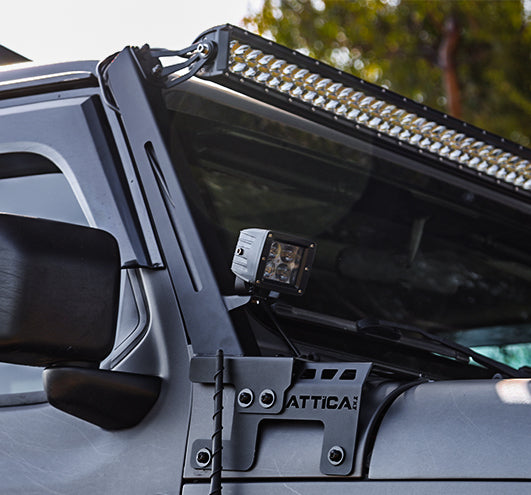 Attica 4x4 2019-2024 Jeep Gladiator JT Frontier Series Light Mount Brackets