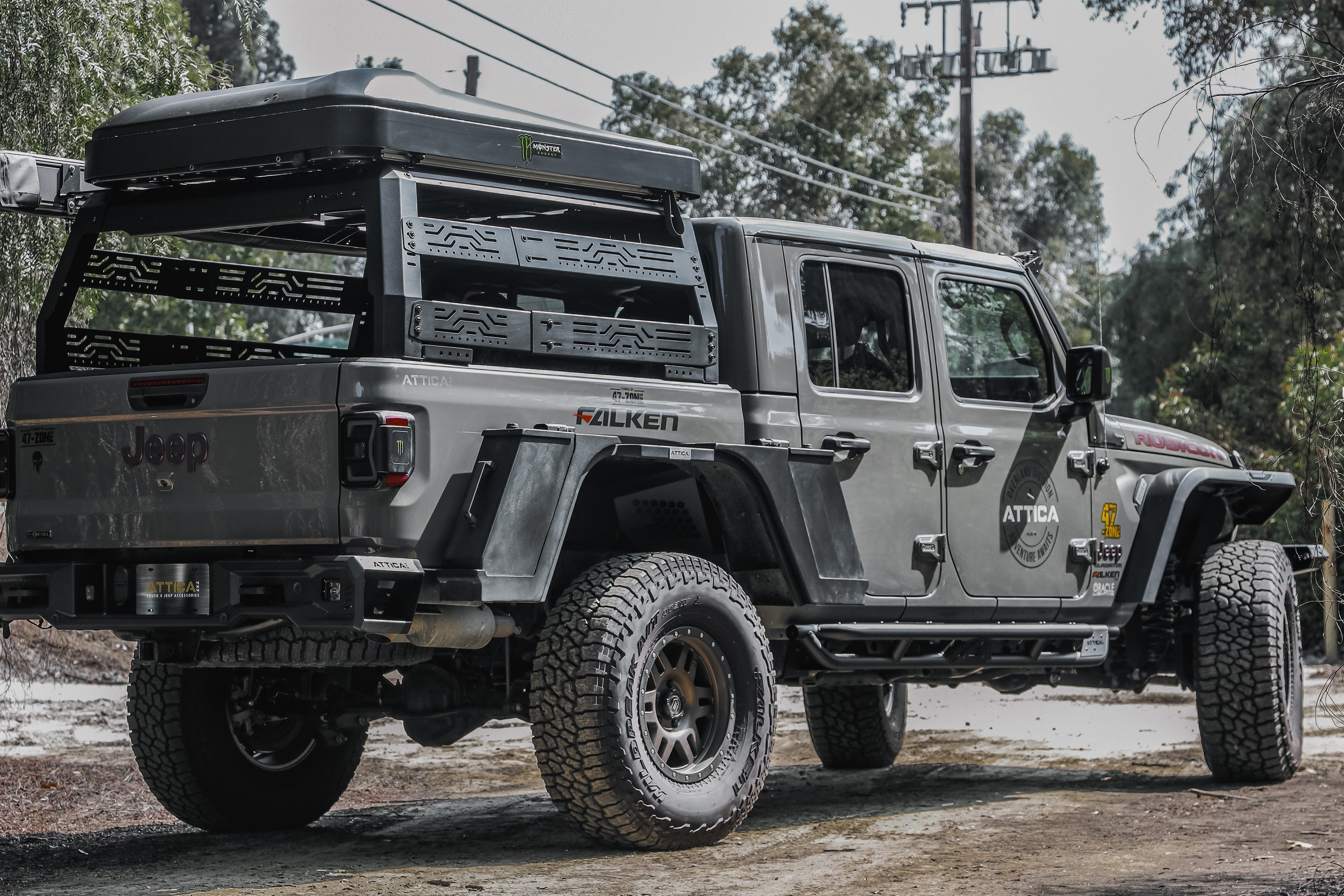 Attica 4x4 2019-2024 Jeep Gladiator JT Frontier Series Bed Rack