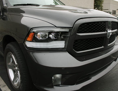 AlphaRex 09-18 Ram Truck LUXX-Series LED Projector Headlights Black