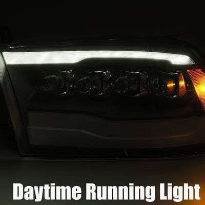 AlphaRex 09-18 Ram Truck NOVA-Series LED Projector Headlights Chrome