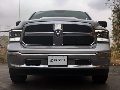 AlphaRex 09-18 Ram Truck MK II PRO-Series Halogen Projector Headlights Jet Black