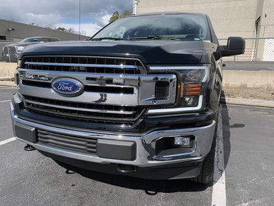 AlphaRex 18-20 Ford F150 LUXX-Series LED Projector Headlights Black