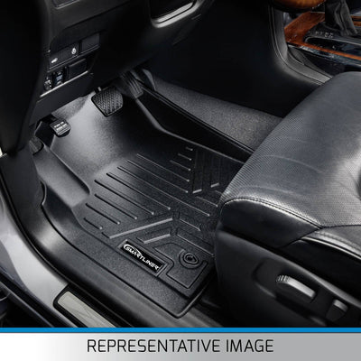SMARTLINER Floor Liners for Double Cab 2014-2018 Silverado/Sierra 1500 - 2015-2021 2500/3500 HD