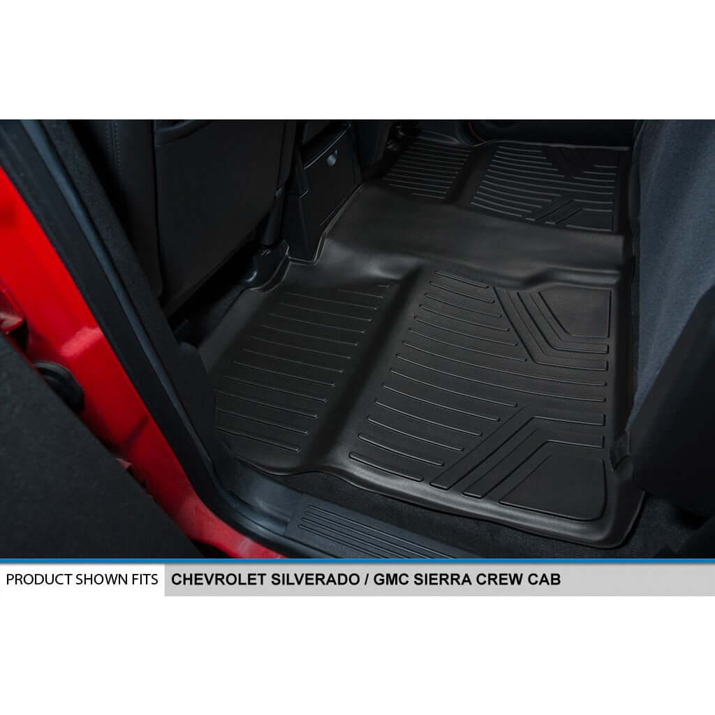 Smart Trim™ Custom Fit Floor Liners For 2007-2013 Silverado/Sierra 1500 - 2007-2014 2500/3500 HD Crew Cabin (Copy)