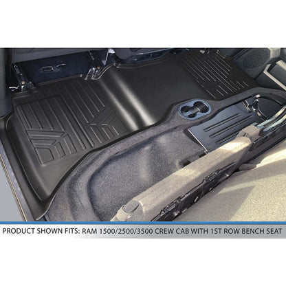 SMARTLINER Custom Fit Floor Liners For 2012-2018 RAM 1500/2500/3500 Crew Cab (4 Full Size Doors)