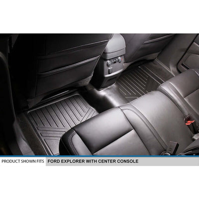 SMARTLINER Custom Fit Floor Liners For 2017-2019 Ford Explorer with 2nd Row Center Console