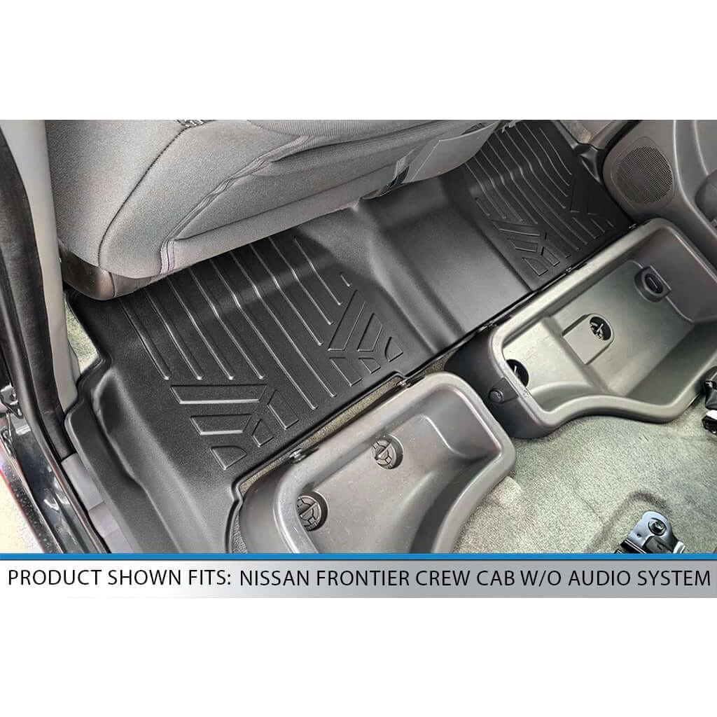 SmartCoverage™ Floor Liners For 2008-2021 Nissan Frontier Crew Cab with Dual Drivers Side Floor Posts