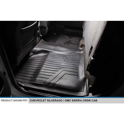 SMARTLINER Floor Liners for Crew Cab 2014-2018 Silverado/Sierra 1500 - 2015-2021 2500/3500 HD