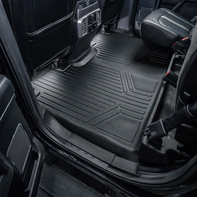 SmartCoverage™ Floor Liners For 2015-2026 Ford F-150 SuperCrew Cab (1st Row Bucket) (Vinyl)